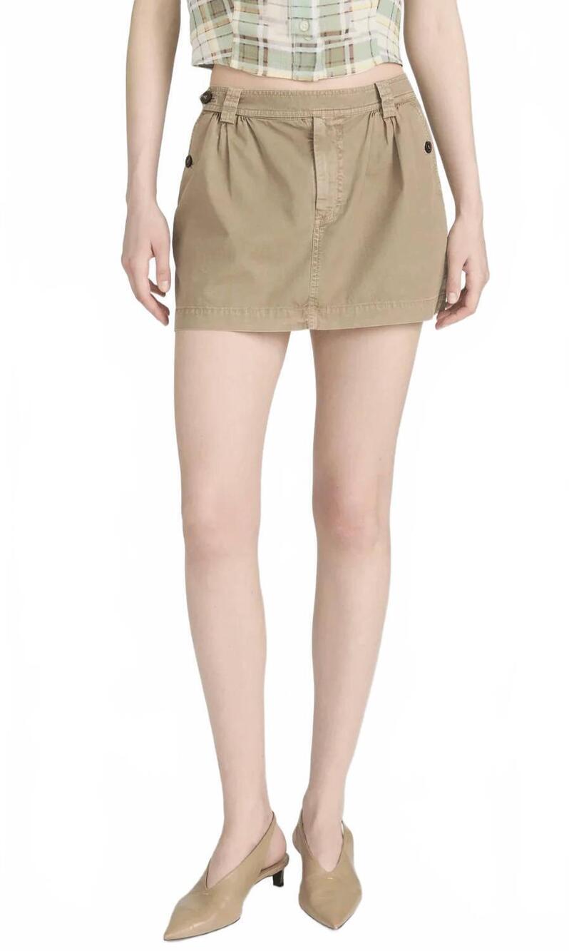 NEW FRAME the utility skirt in army